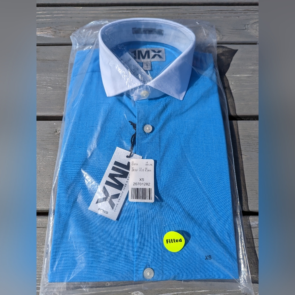 Express Men 1MX Fitted Button Down XS